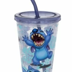 Cheapest ❤️ Disney Tumbler With Straw - Stitch Portraits 🥰