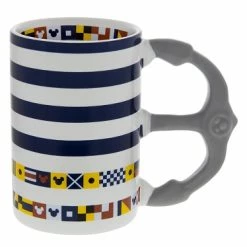 Top 10 👏 Disney Coffee Mug - Mickey Icon Nautical Striped 🛒