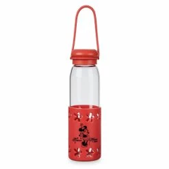Coupon ❤️ Disney Water Bottle - Minnie Mouse Glass With Grip 😍