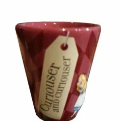 New 🧨 Disney Shot Glass - Alice In Wonderland - Curiouser And Curiouser 👍