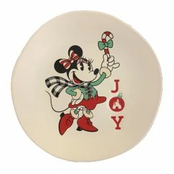 Buy 💯 Disney Dessert Plate - Holiday Minnie - Joy 🧨