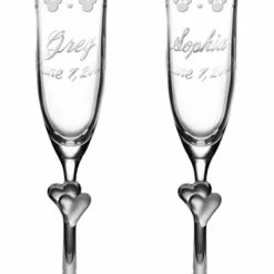 Promo 🌟 Disney Arribas Glass Flute Set - Mickey And Minnie Mouse Icons 🤩