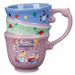 Cheapest ✨ Disney Coffee Mug - Alice In Wonderland - Triple Stacked 🔔