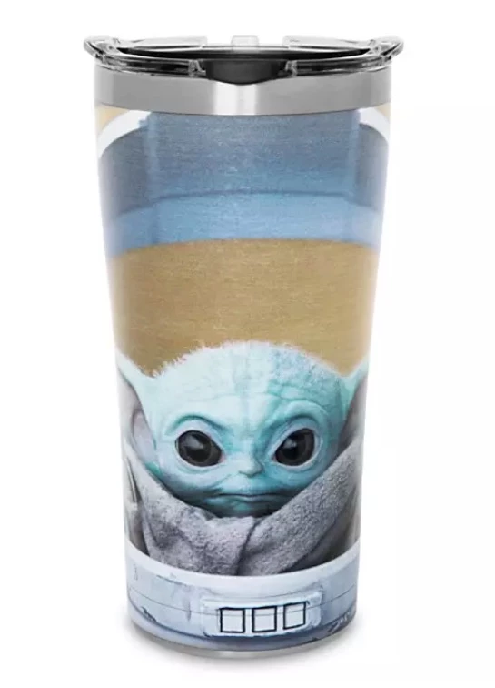 New 😀 Disney Tervis Travel Tumbler - The Child - Stainless Steel 🔔