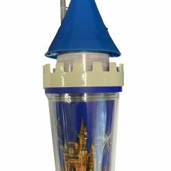 Best Pirce ⌛ Disney Tumbler With Straw - Sculpted Cinderella Castle - Light Up 💯