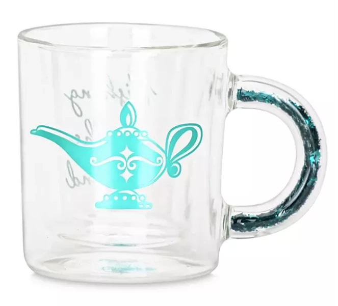 New π Disney Glass Mug - Genie Lamp - Aladdin π
