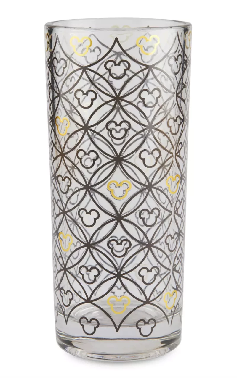 Coupon 👏 Disney Glass Tumbler - Mickey Mouse Icon - Black & Gold 🥰