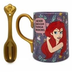 Brand new 🤩 Disney Coffee Mug And Spoon Set - Ariel Thingamabob 😉