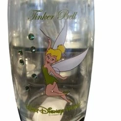 Promo 🧨 Disney Arribas Juice Glass - Tinker Bell - Jeweled 👏