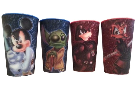 Buy 🤩 Disney Plastic Cups Set - Star Wars Characters - Lenticular ✔️